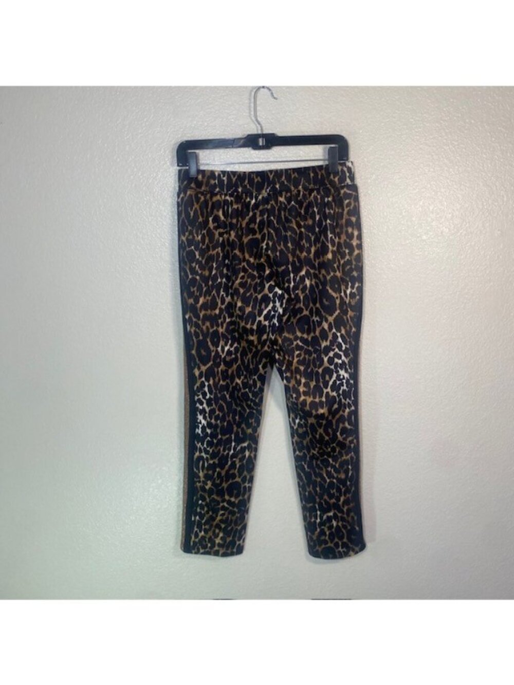 PAM & GELA LEOPARD PRINT TRACK PANTS RACING STRIPE Size Small - Picture 5 of 6